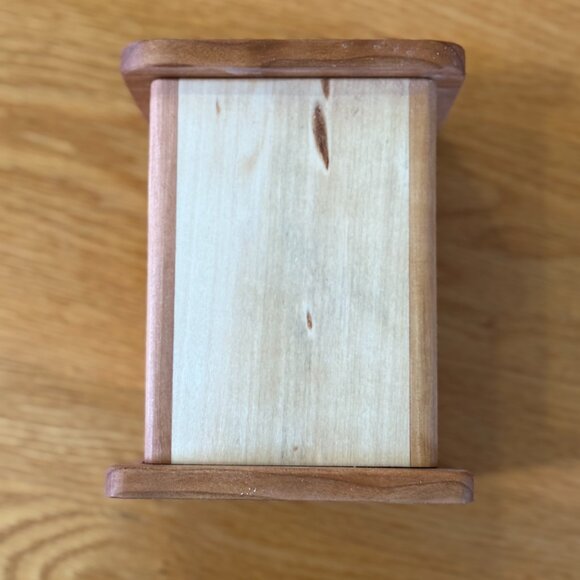 Tzedakah Charity Box Olive / Sapele / Cherry Hardwoods HandCrafted Star of David - Picture 7 of 9